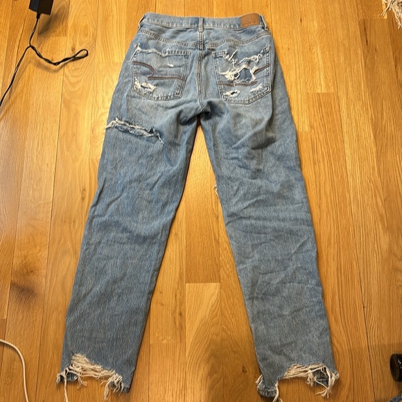 American Eagle Jeans Pride Ripped 90s Straight Rainbow Size 2 - Picture 5 of 8